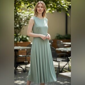Calvin Klein Soft Green Maxi Dress. NWOT
